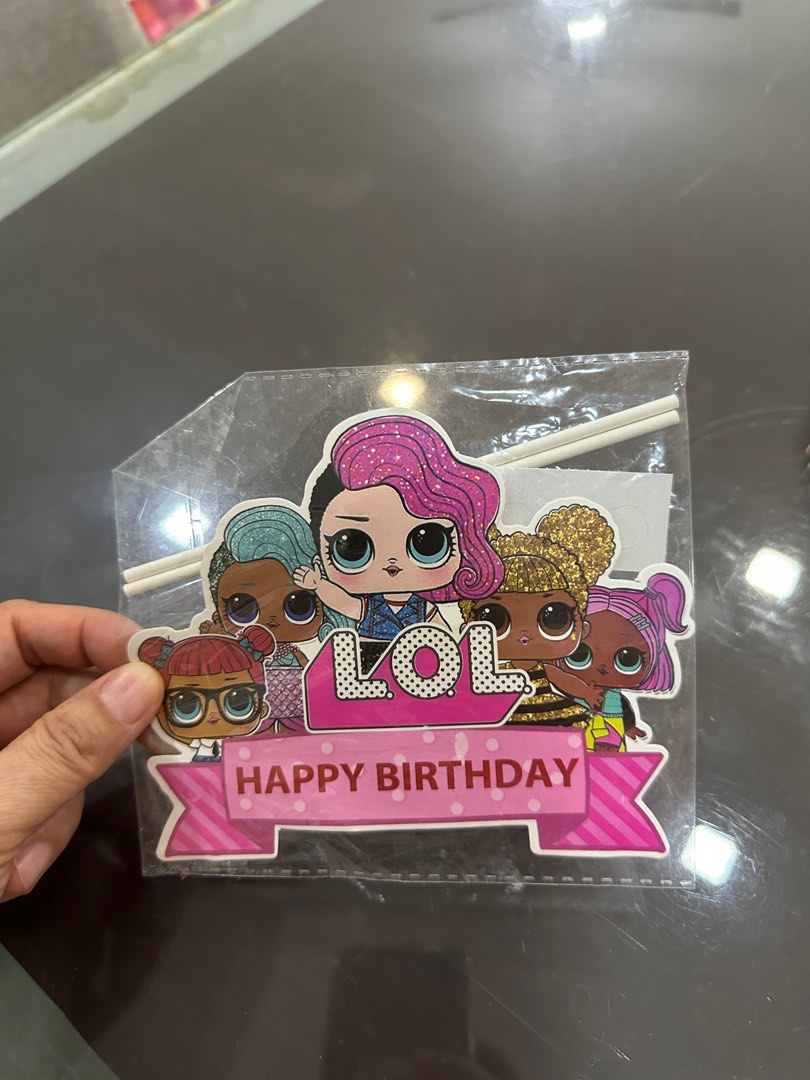 LOL - Birthday Party Cake Decorating Kit - Happy Birthday Cake Topper –  MATTEO PARTY