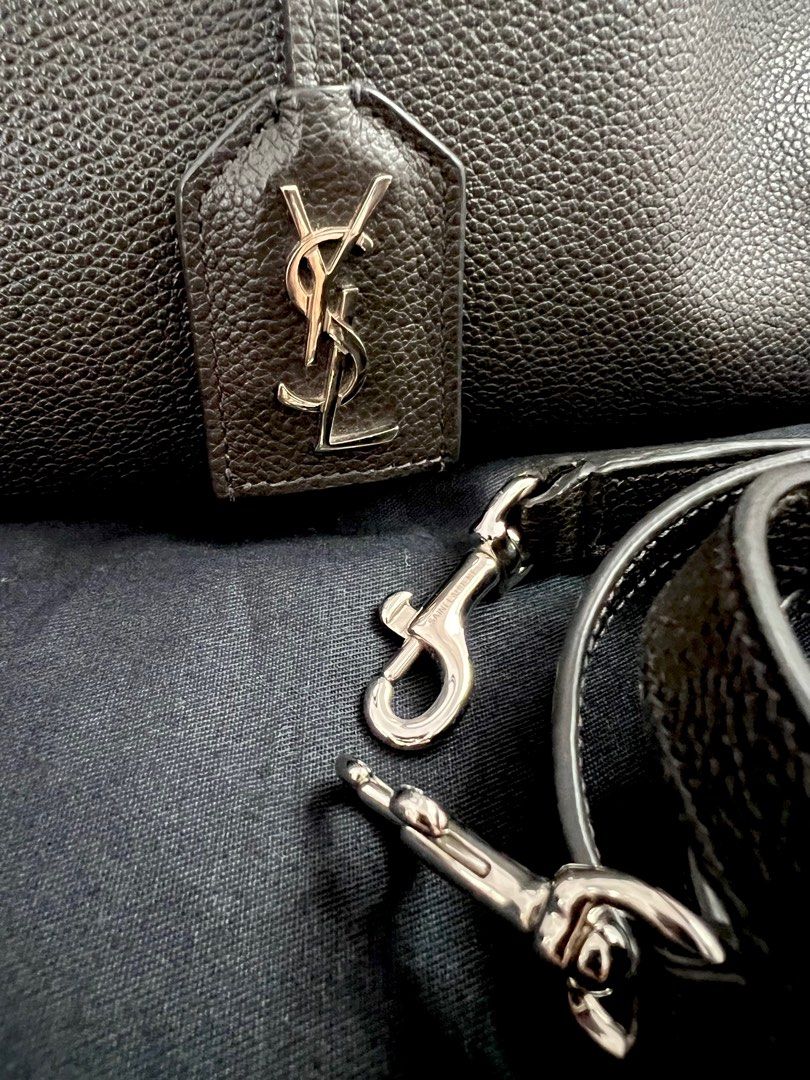 Louis Vuitton Monogram Canvas & Black Grained Leather Saint