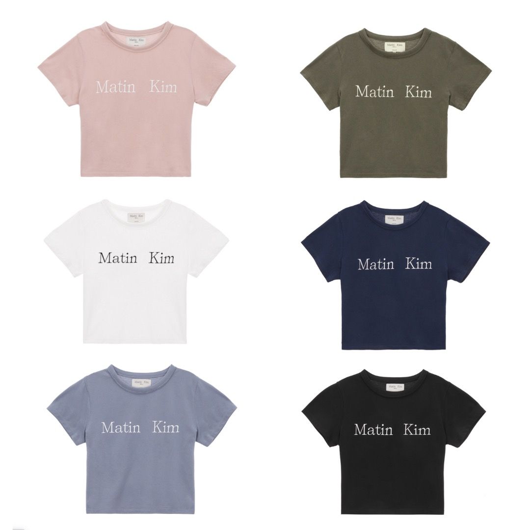 最新入荷 Martin 韓国 PINK BLACK Y2K リンガーTシャツ Kim かけりゃ Tシャツ(半袖+袖なし)