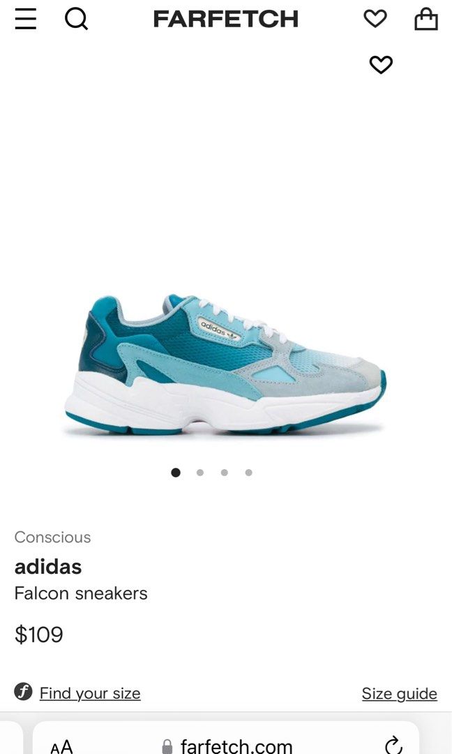 Adidas falcon size guide shop