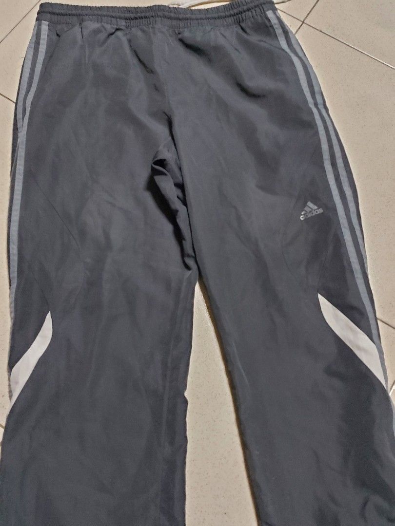 Adidas Jogging Pants (Category: Joggers) located in Pasig City. Submitted by borjong (Listing ID 1239957555, Image 1). Description: Adidas Jogging Pants Colors: Grey and Black/Red 700 pesos only for both Size: Medium 32 -36 waist ASIAN SIZE.