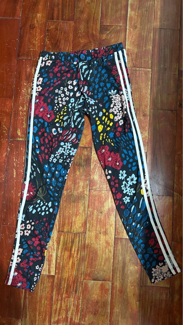Adidas Originals Trefoil Floral Leggings Women s Fashion