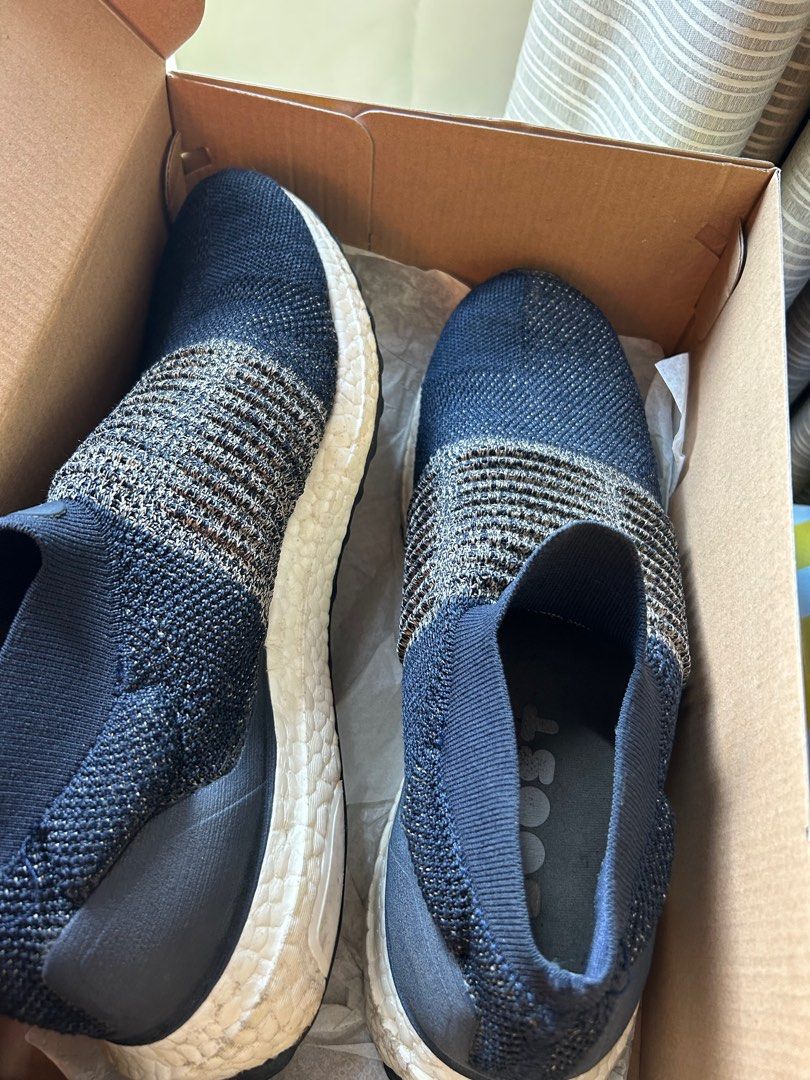 Adidas ultra boost laceless black velvet shop