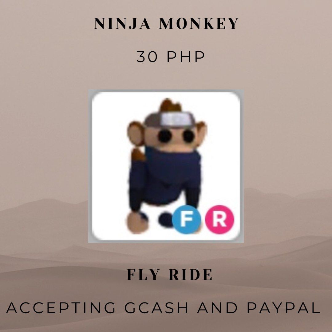 Adopt Me Pets Ninja Monkey, Video Gaming, Gaming Accessories, InGame