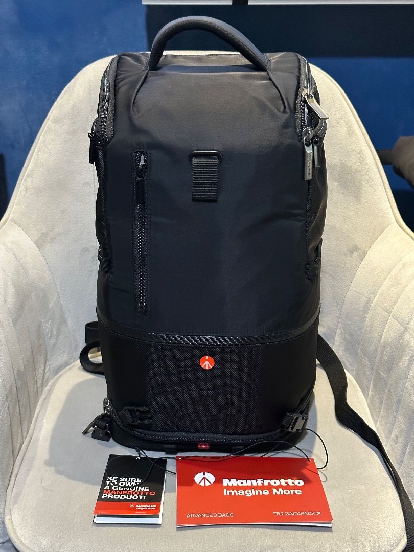 Advanced camera and laptop backpack tri m top
