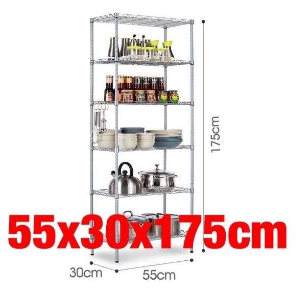Anti-Rust Metal Storage Rack Kitchen Rack, Furniture & Home Living ...