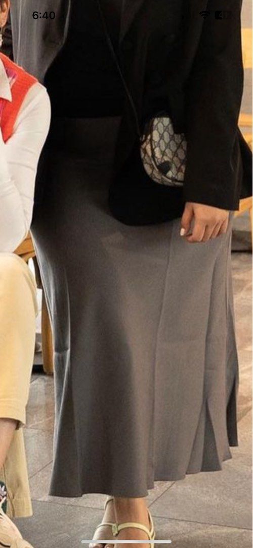 Apara Studio Flow Skirt in Grey (Large) (Category: Skirts) located in Quezon City. Submitted by amwear (Listing ID 1239991529, Image 3). Description: Originally got it for Php 3,600 Yours at Php 2,500 💛 (So worth it) Need to declutter but if I can I’d keep it 😭 Price is slightly negotiable so send me a DM! .