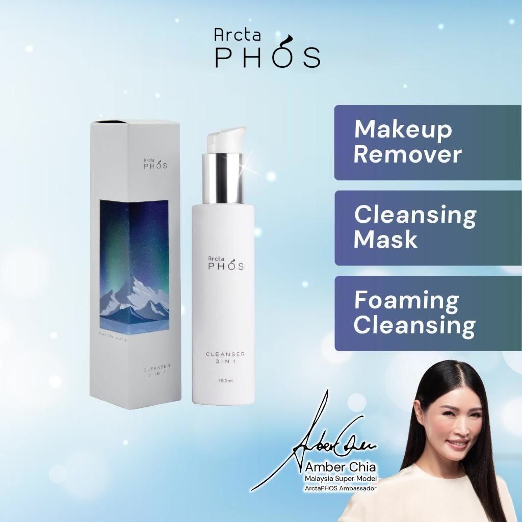 ArctaPHOS Cleanser 3 In 1 Anti-Blue Light 150ml Makeup Remover, as  Cleansing Mask, Foaming Cleansing, Beauty & Personal Care, Face, Face Care  on Carousell