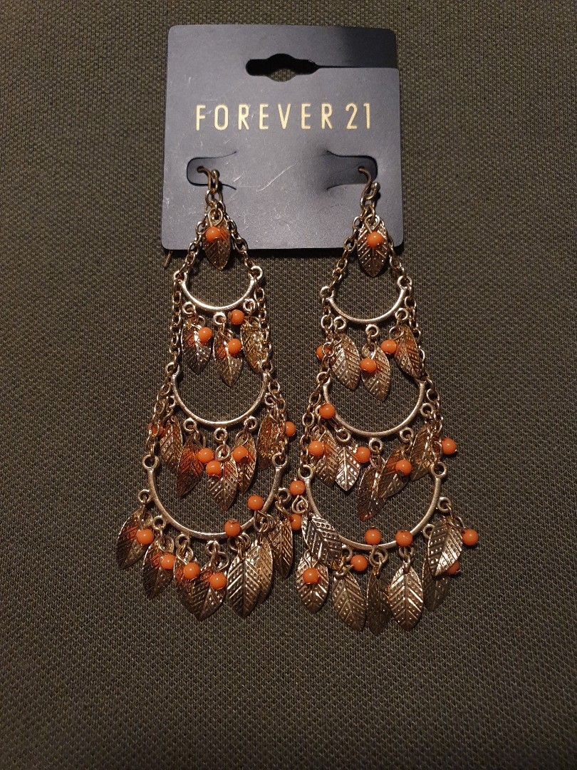 Assorted Earrings Forever 21 Dangling Hoop Edgy Sold