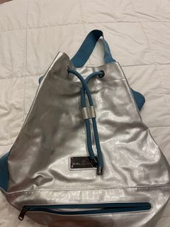 Authentic Adidas Stella McCartney Gym Bag Original Blue Rare Silver