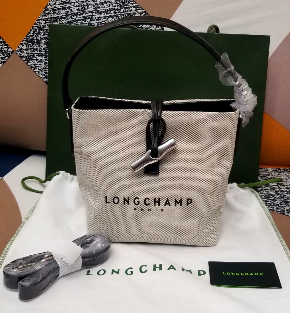 Canvas longchamp bag top
