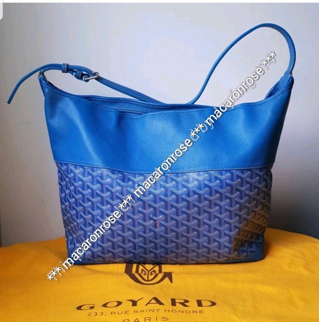 Goyard Mini Tote Bag in blue, Luxury, Bags & Wallets on Carousell