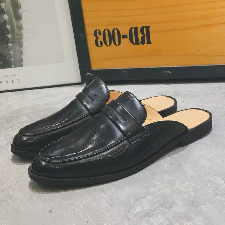 Mens backless discount mule loafer