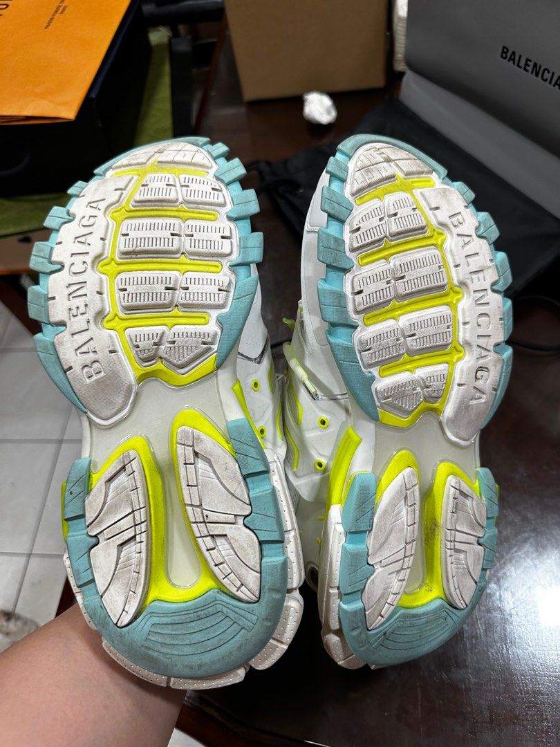 Balenciaga track white 43 (Category: Sneakers & Footwear) located in Paranaque City. Submitted by teamjasny (Listing ID 1240062461, Image 3). Description: BALENCIAGA For sale preloved Balenciaga Shoes Size 10 USA Complete inclusions -Official Receipt -Box -Paper Bag -Dust Bag -Extra Lace Original Price : 82.5k Asking Price : 40k.