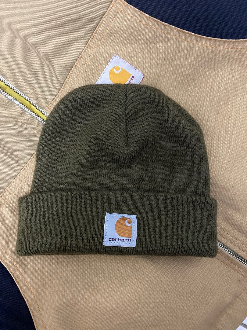 Beanie carhartt olive green Men s Fashion Watches Accessories