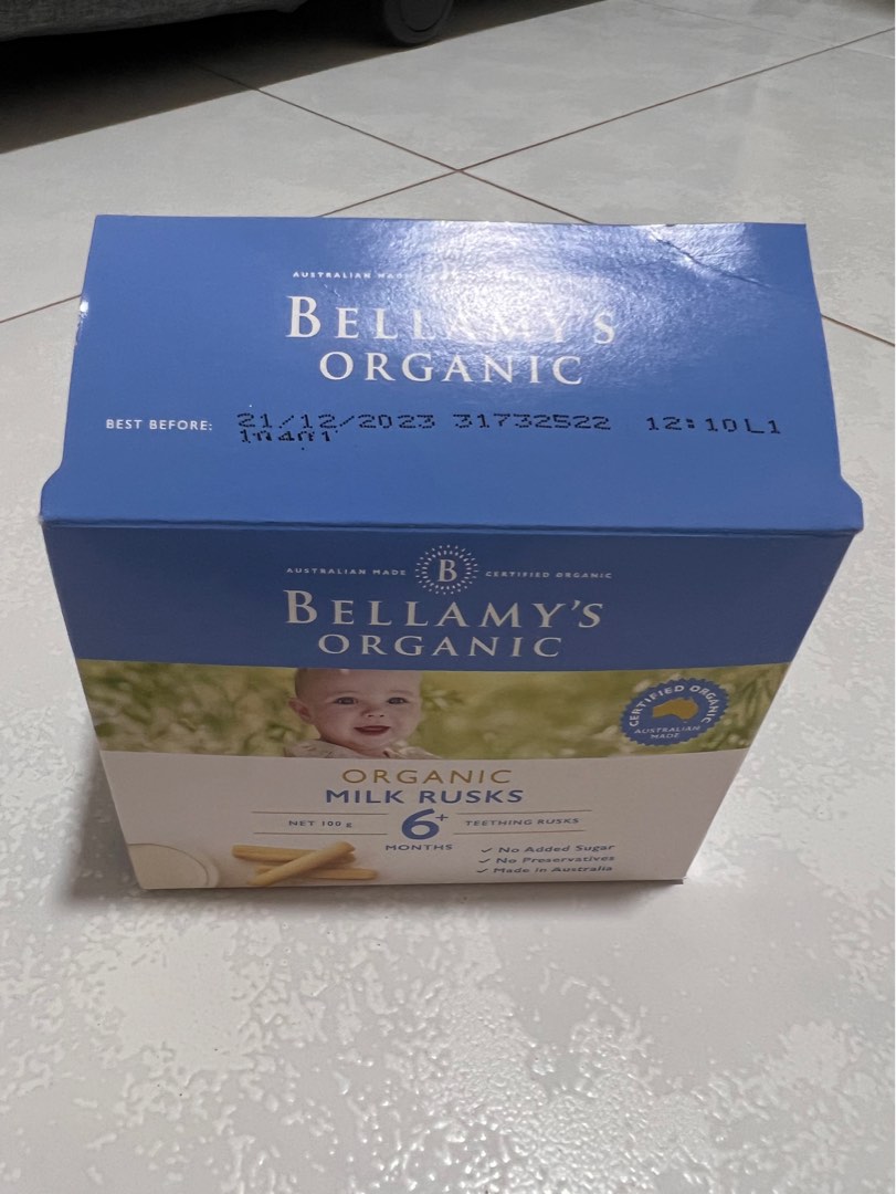 Bellamy's organic milk rusks hotsell