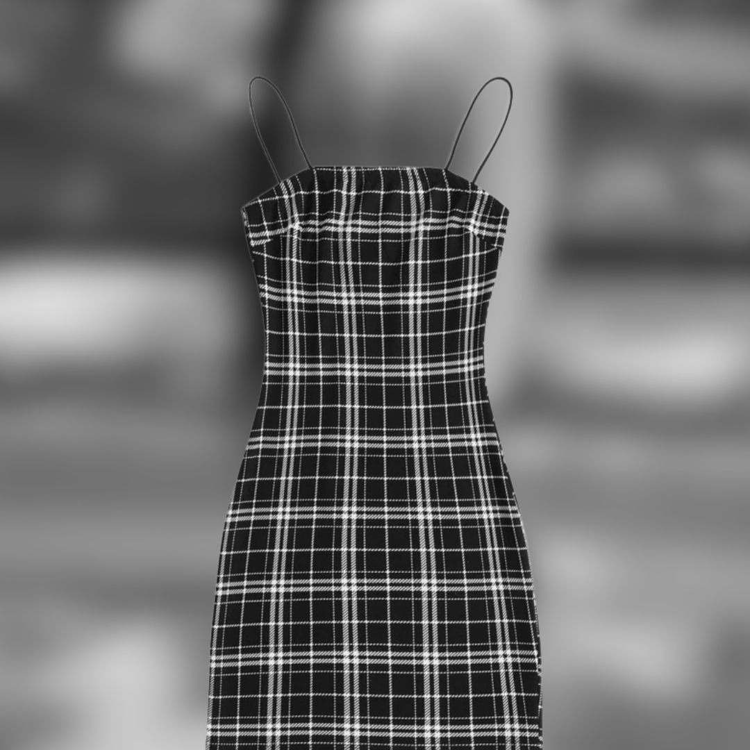 Cami dress plaid online