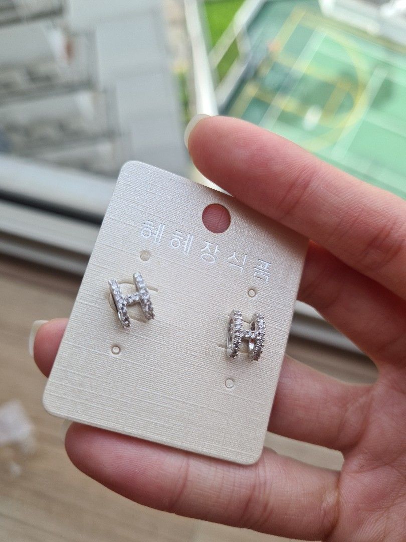 Pure silver earrings studs cheap