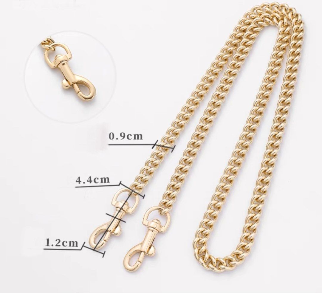 Gold crossbody hotsell chain strap