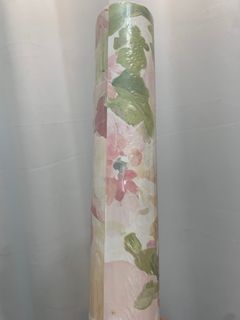 Brewster Pink Floral Wallpaper (Needs wallpaper glue)