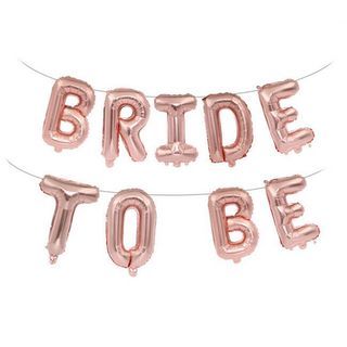 BRIDE TO BE ROSE GOLD FOIL BALLOONS 16” bridal shower balloons