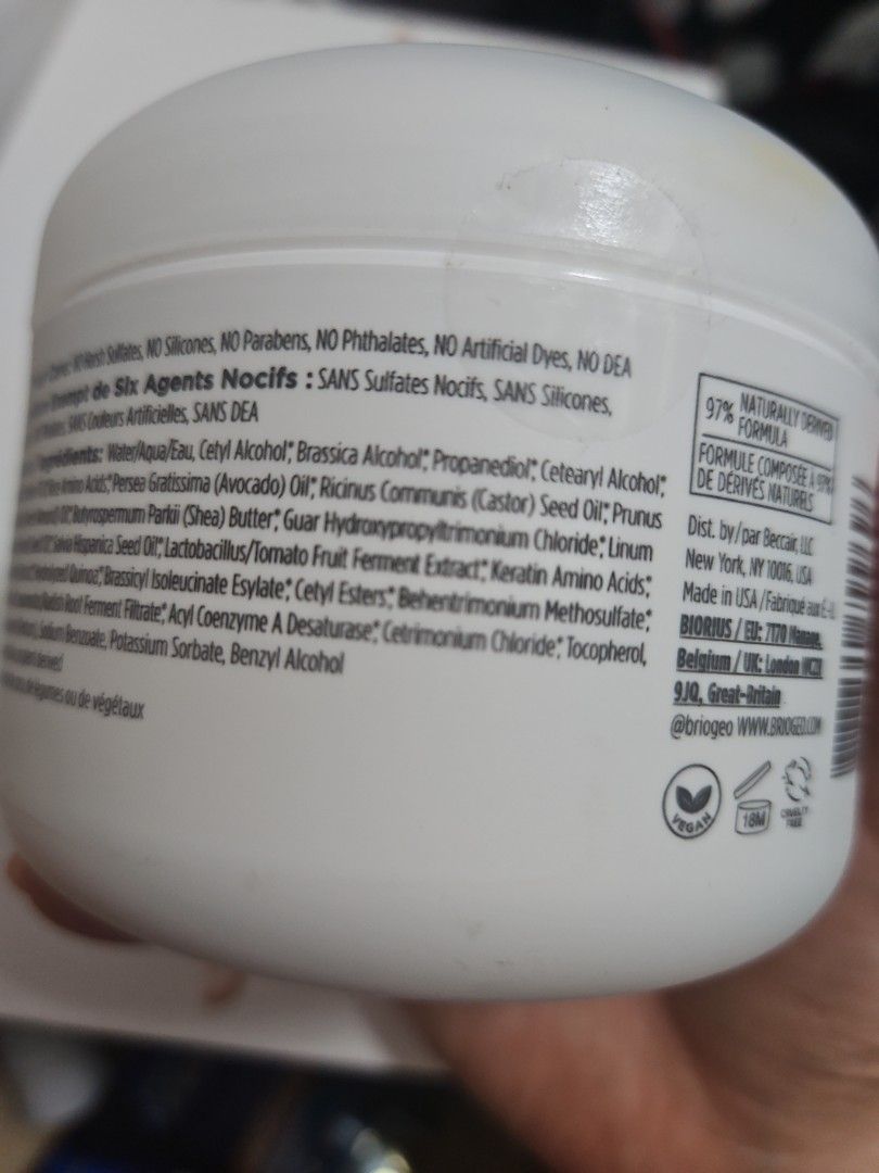 Briogeo hair mask, 美容＆個人護理, 健康及美容 頭髮護理 Carousell