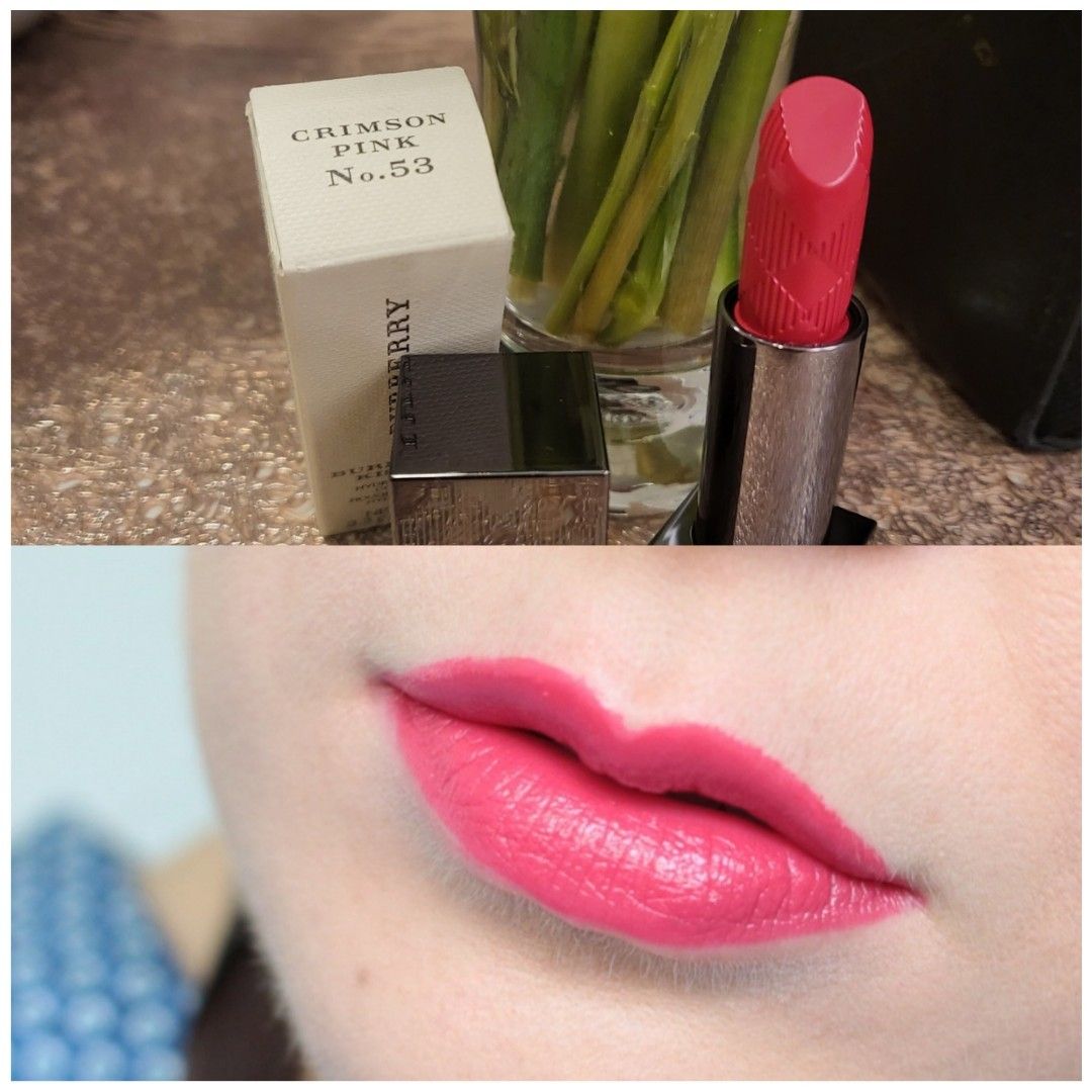 Burberry crimson new arrivals pink lipstick