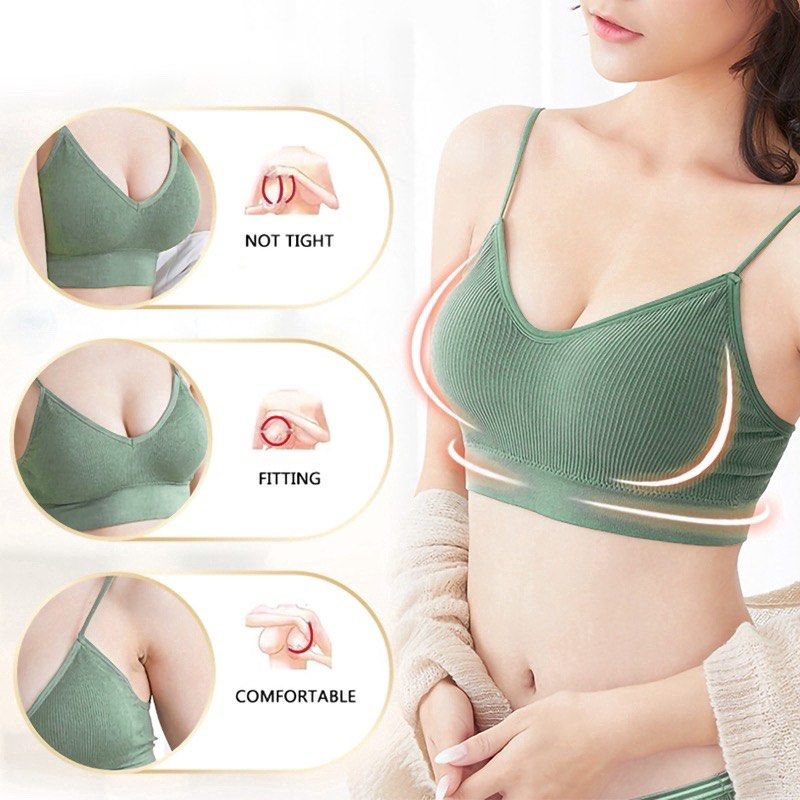 Women Fashion Mulberry Silk Bra Thin Wireless Soft Comfort Bralette  Underwear 