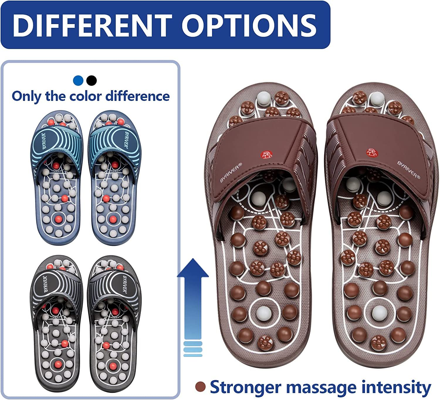 BYRIVER Acupressure Foot Massage Slippers Shoes Sandals