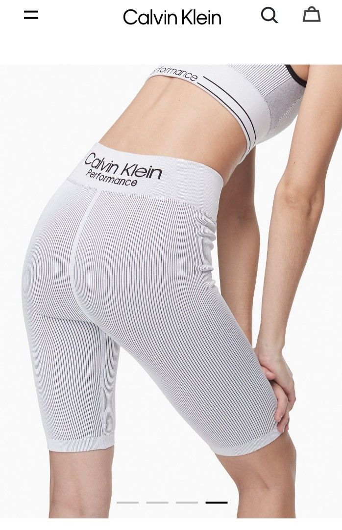 CALVIN KLEIN BIKER SHORTS Women s Fashion Activewear on Carousell