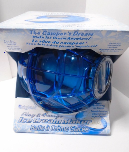 CAMPER'S DREAM Ice Cream Maker Play and Freeze Purple Quart Add Ice