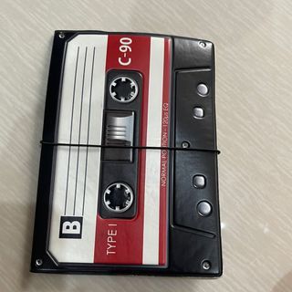 Casette tape design passport holder