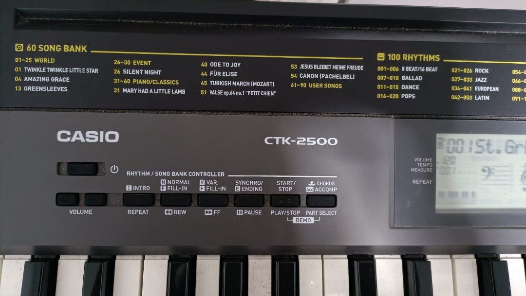 Casio CTK-2500 Keyboard Piano, Hobbies & Toys, Music & Media, Musical ...