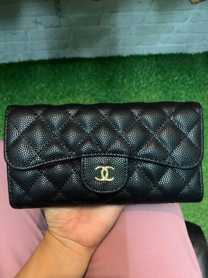 CHANEL CLASSIC CAVIAR LONG WALLET