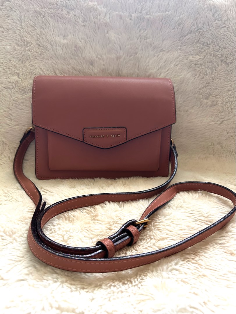 Charles and Keith Structured Crossbody Bag on Carousell