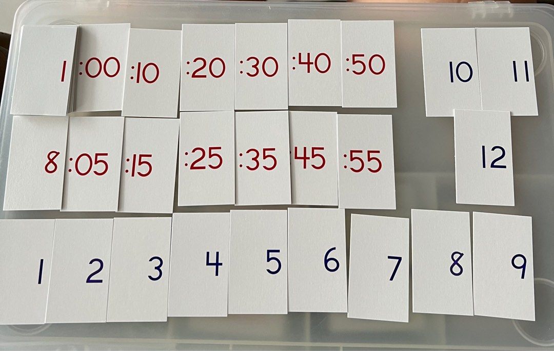 Clock Card Deck, Everything Else on Carousell