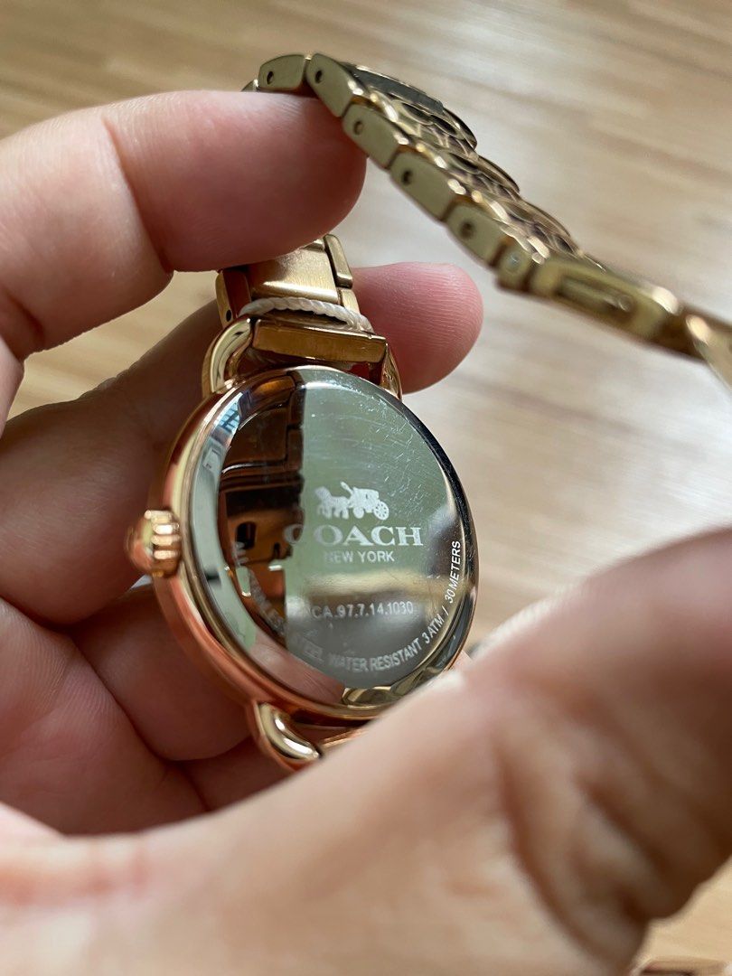 Coach delancey watch silver store