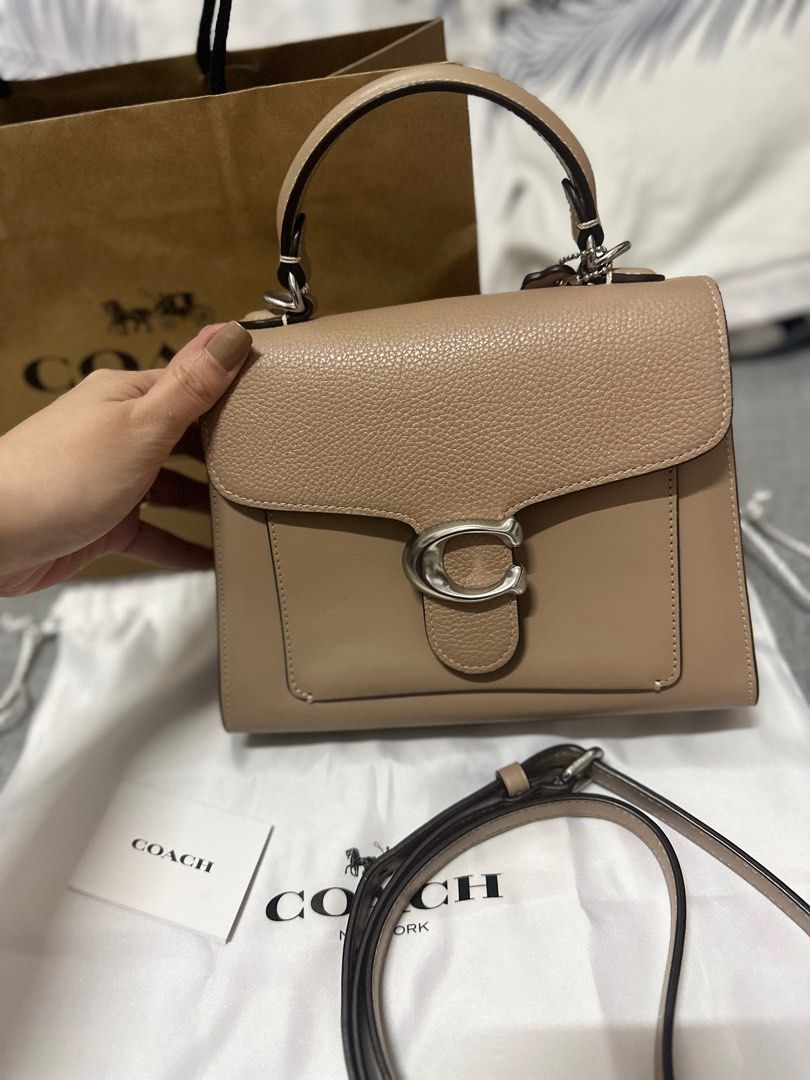 Coach Mini Tabby in Taupe, Luxury, Bags & Wallets on Carousell
