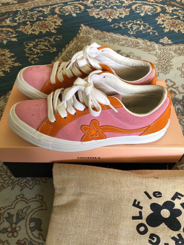 Golf le fleur converse pink and orange discount