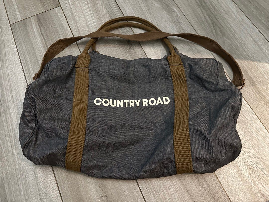 Country Road Australian Cotton Zip Canvas Logo Tote