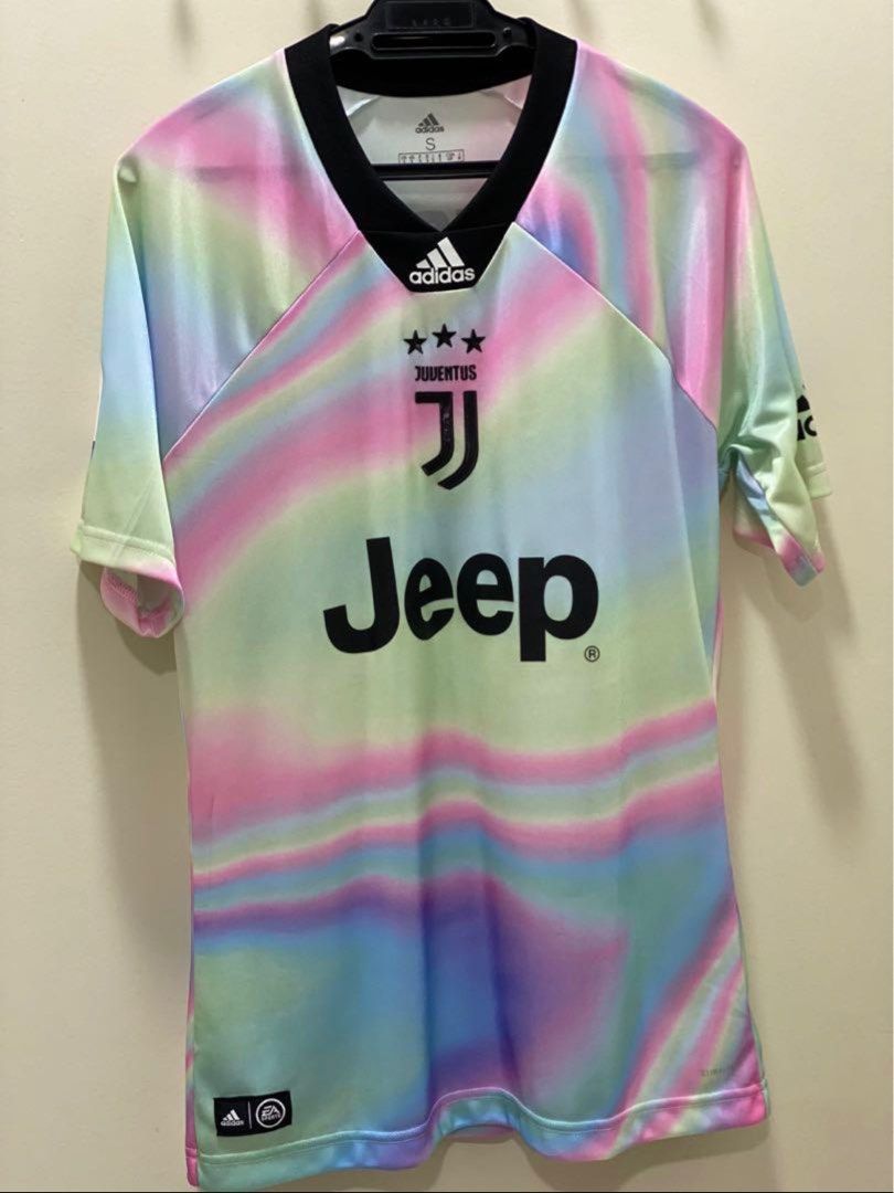 CR7 Cristiano Ronaldo JUVENTUS X EA 4th soccer/football jersey/kit rare/retro/vintage, Men's 