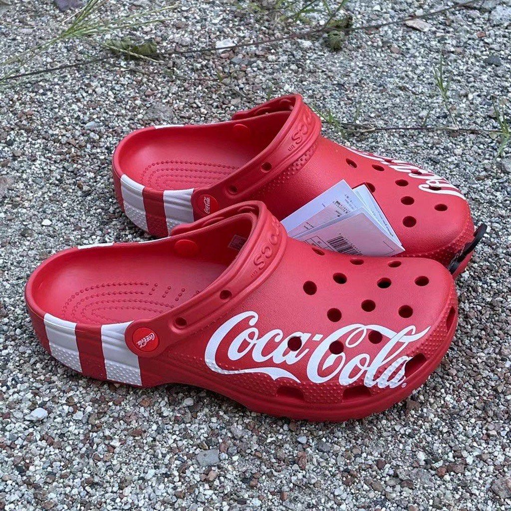 Crocs Coca Cola, Men's Fashion, Footwear, Slippers & Slides on Carousell