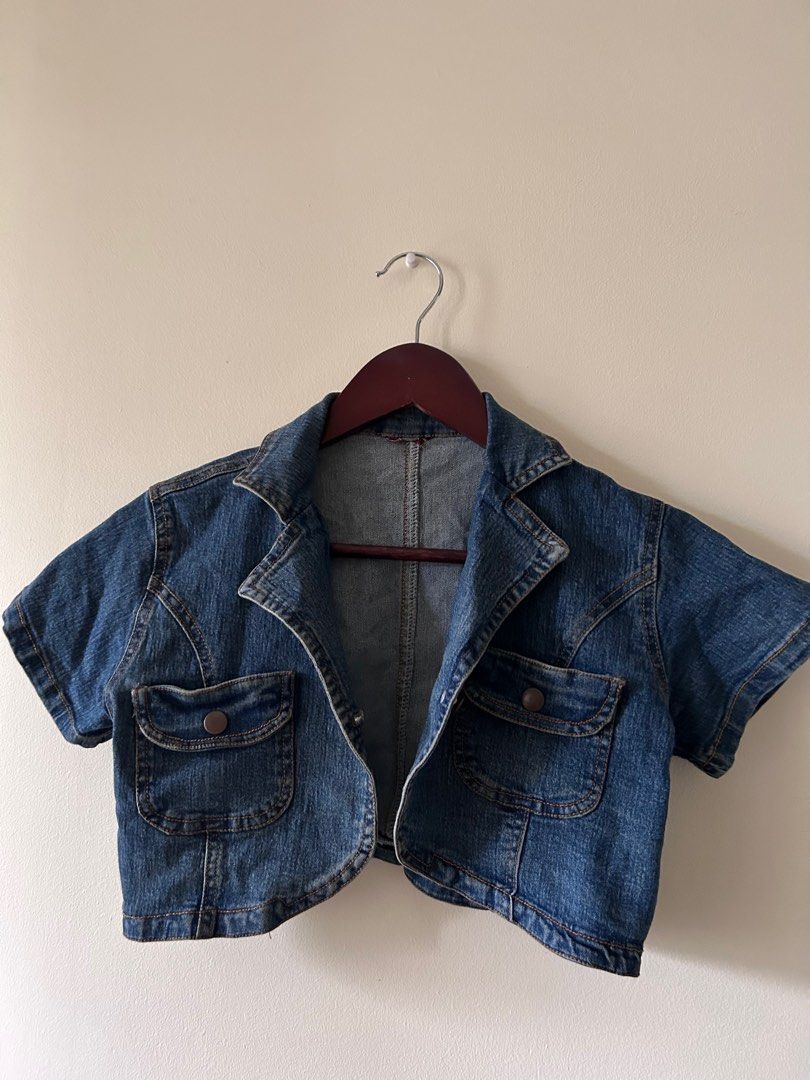 Denim shrug Women s Fashion Tops Others Tops on Carousell