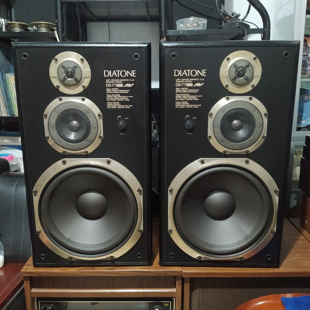 Diatone DS-77EXV (Category: Soundbars, Speakers & Amplifiers) located in Bulacan. Submitted by rhodgz (Listing ID 1239913515, Image 1). Description: Diatone DS-77EXV 230w max 6ohms Japan made see pic for detailed info pwedeng-pwede sa maselan, wag lang sa barat pick up only Meycauayan Bulacan area Original Price: ¥69,800.