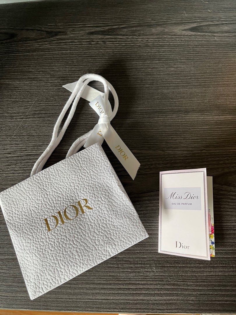 Dior smallest paper bag with perfume sample, Luxury, Accessories on
