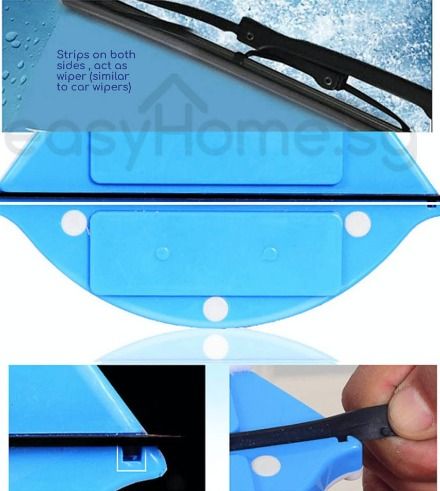 Double-sided Magnetic Window Glass Cleaner - Water Wiper Cleaning Tools