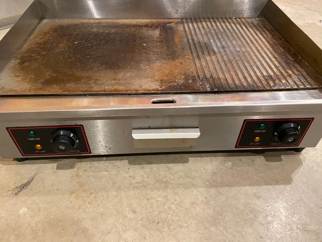 Electrical hot plate half flat half griddle, TV & Home Appliances, Kitchen Appliances, BBQ Electrical hot plate half flat half griddle, TV & Home Appliances, Kitchen Appliances, BBQ