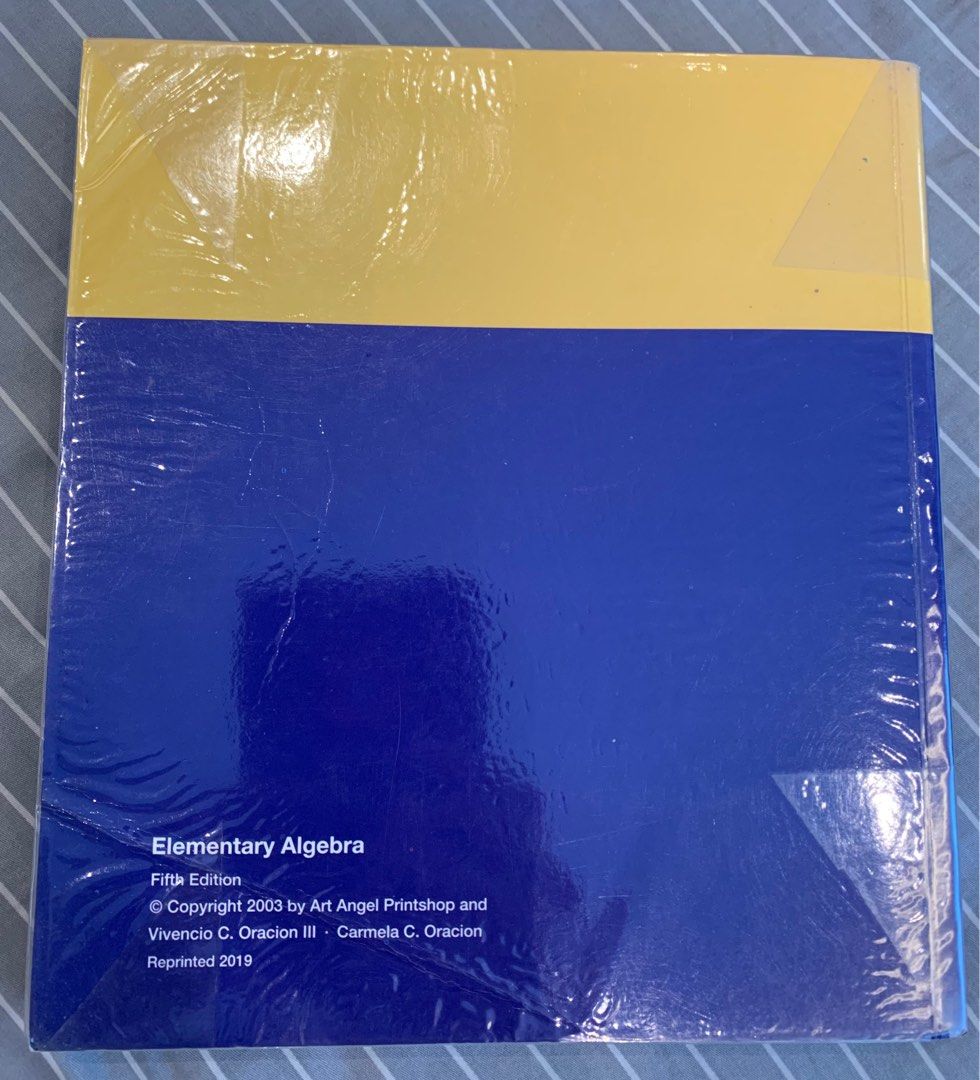 Elementary Algebra 5th Edition by Oracion III and Oracion, Hobbies ...