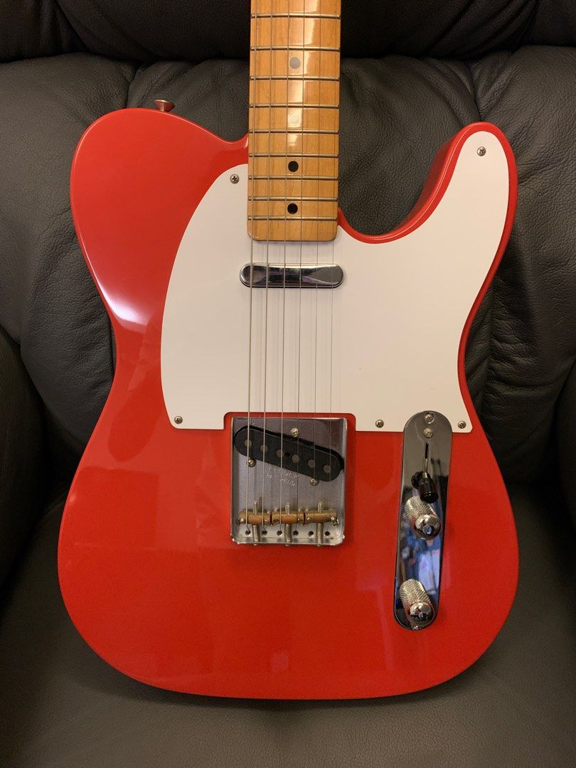 Fender Vintera 50s Telecaster (Fiesta Red), Hobbies & Toys, Music ...