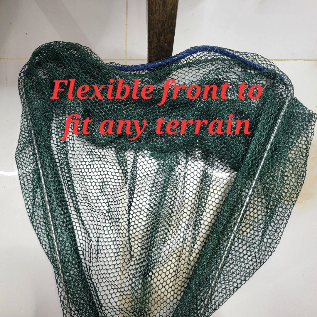 Fishing net, retractable rod, foldable net